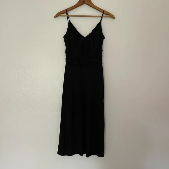 Ann Taylor Loft Rouched Little Black Dress - Picture 2 of 4